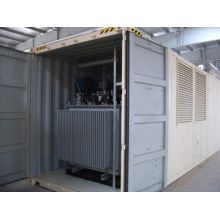 Container Diesel Generator Set mit Transformator und Panels